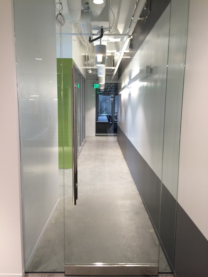 2nd floor hallway with idea paint